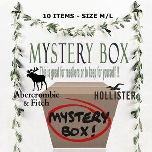 10 ITEMS Reseller Abercrombie & Fitch Hollister NWT/NWOT WOMENS M-L Mystery box